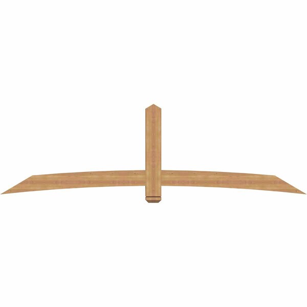 Ekena Millwork Bellingham Timber Gable Bracket, Western Red Cedar, 108"W x 31 1/2"H x 3 1/2"D x 5 1/2"F, 7/12 Pitch GBW108X31X0406BEL00SWR - main